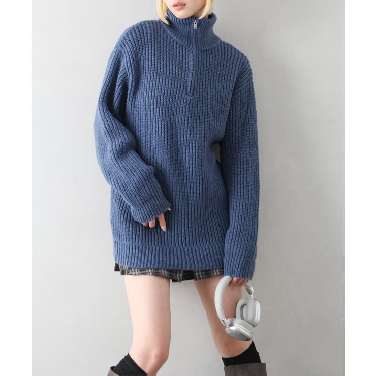 ハイネックZIP BIGニット | SpRay | 詳細画像44 