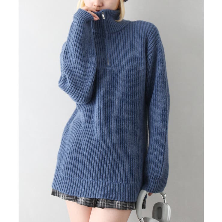 ハイネックZIP BIGニット | SpRay | 詳細画像45 