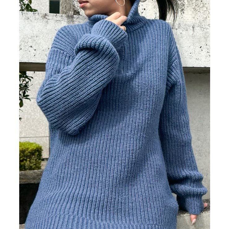 ハイネックZIP BIGニット | SpRay | 詳細画像8 