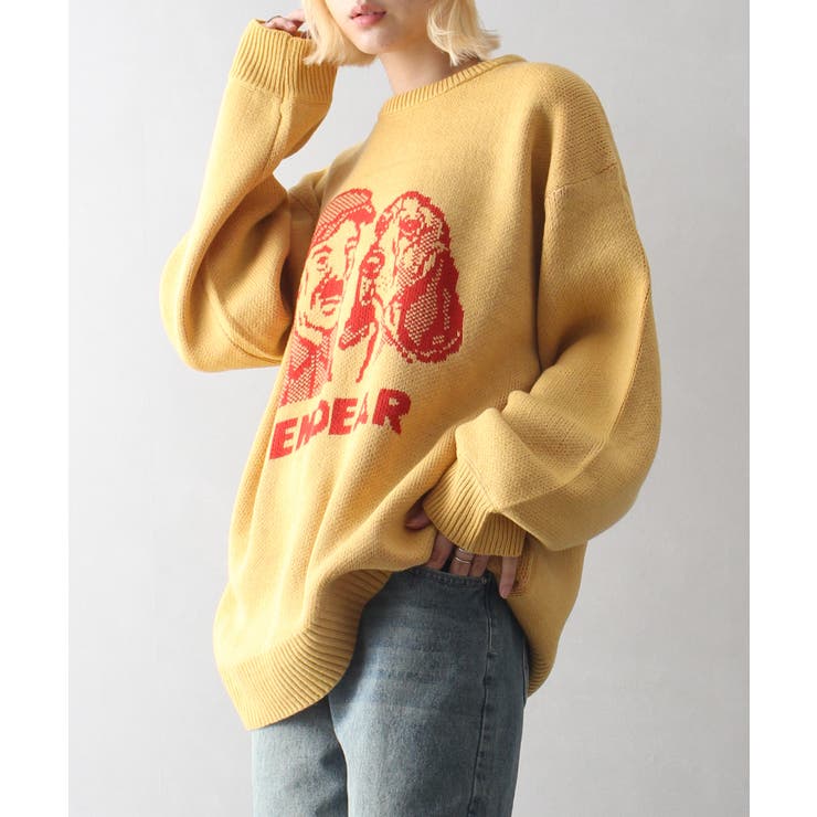 犬オジジャガードニット[品番：SPRW0010288]｜SpRay（スプレイ