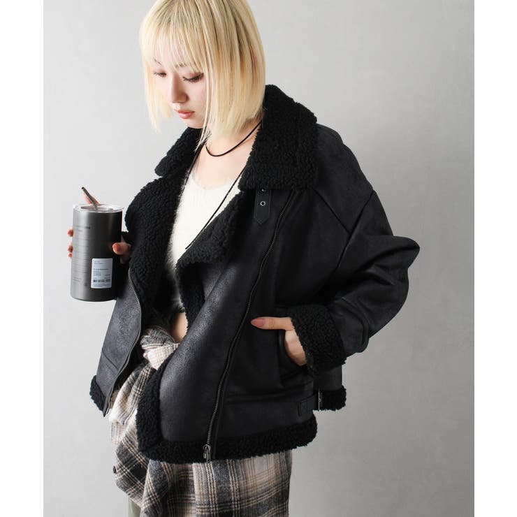 フェイクレザームートン[品番：SPRW0010350]｜SpRay（スプレイ）の