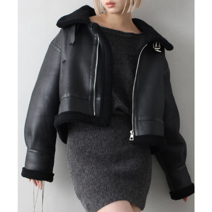 【CIDER】ムートン ソリッド ジャケット ムートンジャケット[品番：SPRW0010400]｜SpRay（スプレイ）の