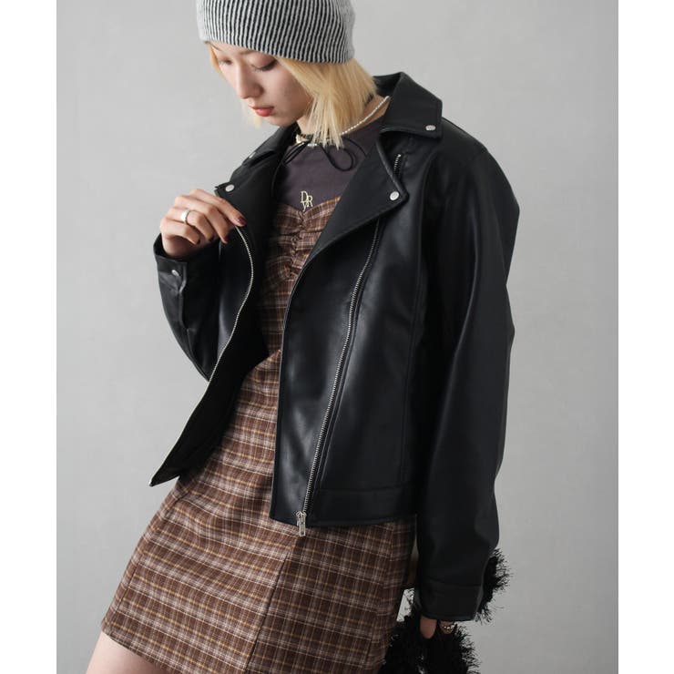 DIESEL バックシフォン切り替え 異素材多色リアルレザーショート 