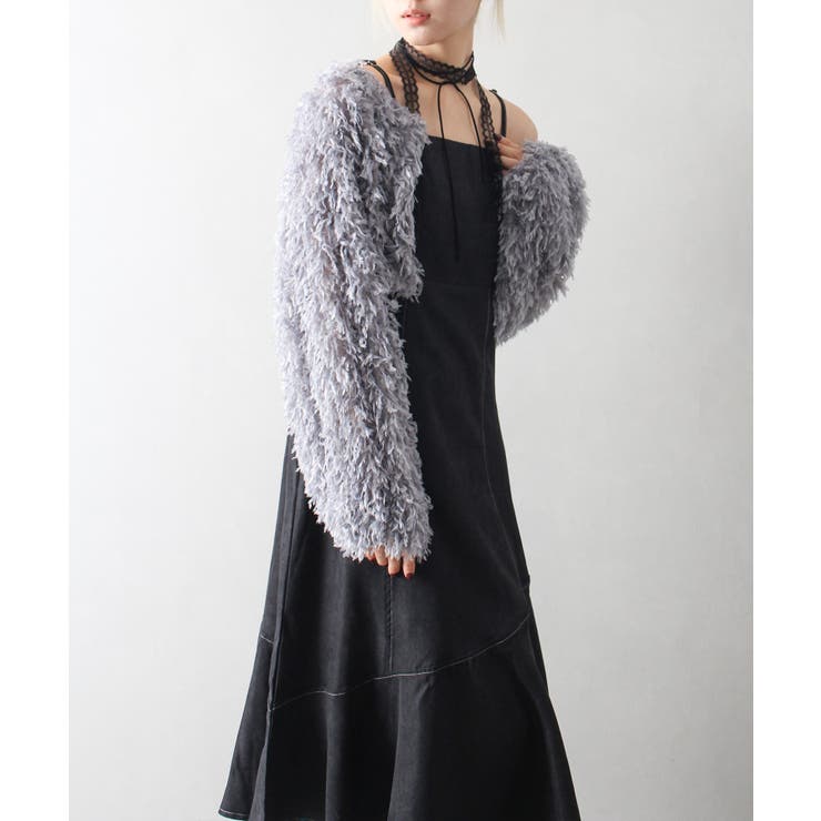 FRAYID 2025SS新作 新品　ベアキャミワンピース&カーデアンサンブル Amazon.co.jp: [フレイ アイディー] ベアキャミワンピ＆カーデ