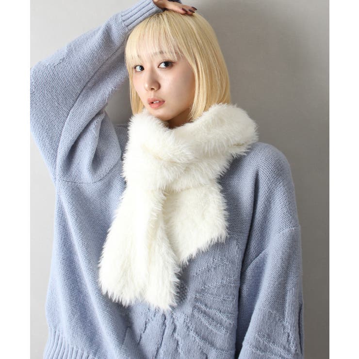 ニットシャギーマフラー[品番：SPRW0010300]｜SpRay（スプレイ）の