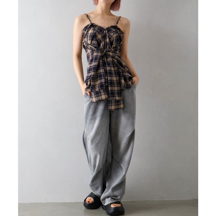 シアーチェック2WAYシャツ[品番：SPRW0010645]｜SpRay（スプレイ