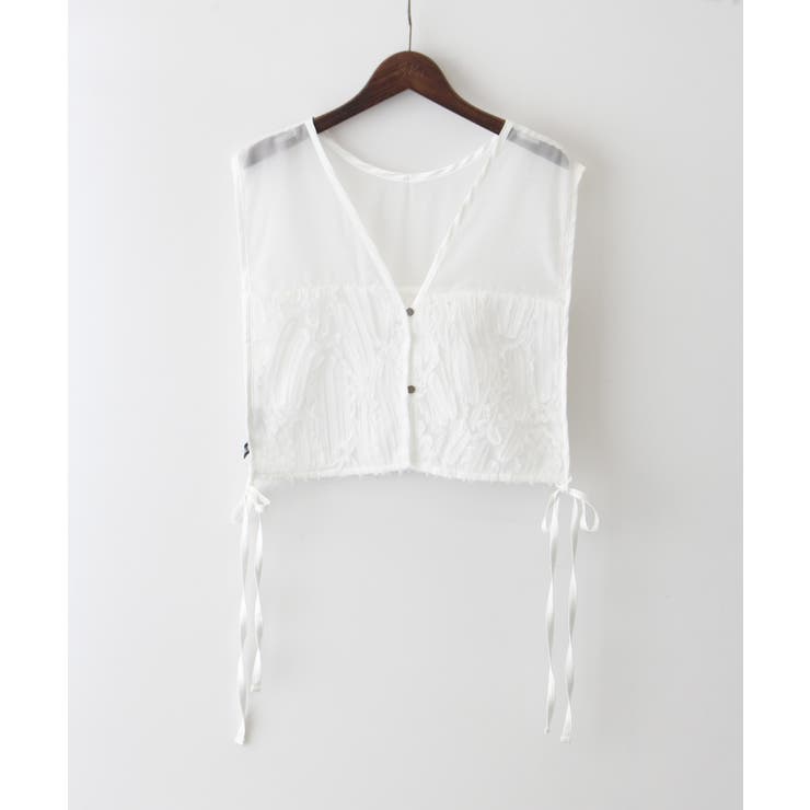 チュール刺繍切替ビスチェ[品番：SPRW0010571]｜SpRay（スプレイ
