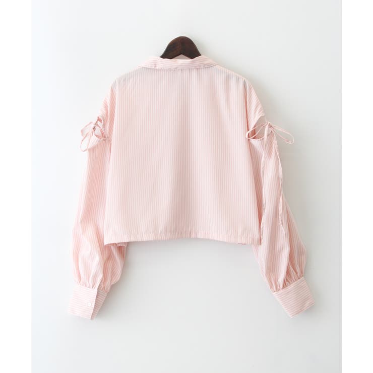 肩リボンクロップドシャツ[品番：SPRW0010462]｜SpRay（スプレイ