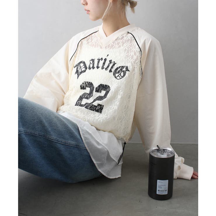 裾レースレイヤードキャミソール[品番：SPRW0010463]｜SpRay