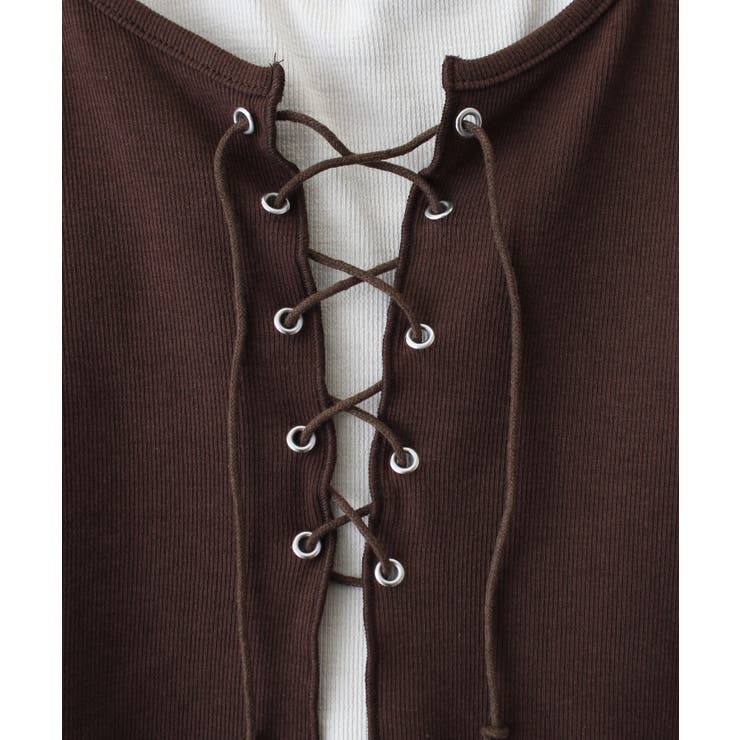 レ－スアップフェイクレイヤ－ドトップス | SpRay | 詳細画像20 