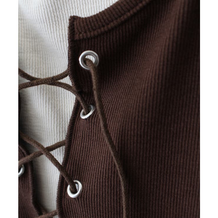 レ－スアップフェイクレイヤ－ドトップス | SpRay | 詳細画像21 