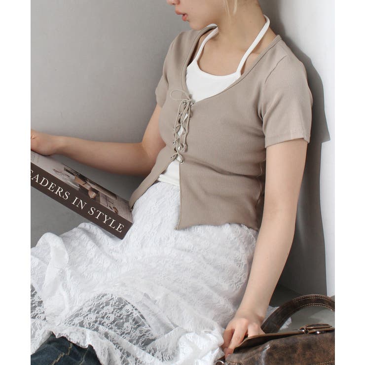 レ－スアップフェイクレイヤ－ドトップス | SpRay | 詳細画像37 