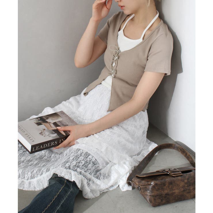 レ－スアップフェイクレイヤ－ドトップス | SpRay | 詳細画像38 