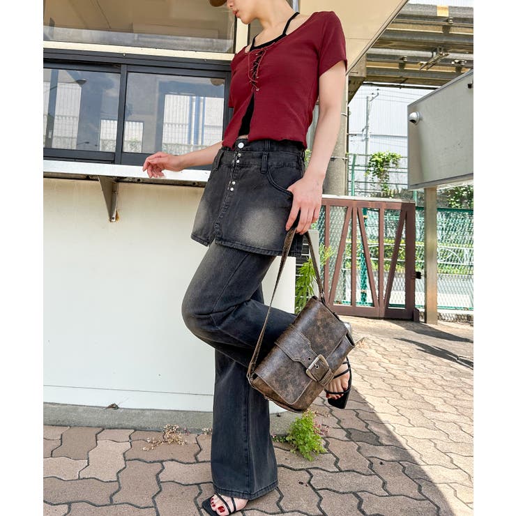 レ－スアップフェイクレイヤ－ドトップス | SpRay | 詳細画像48 