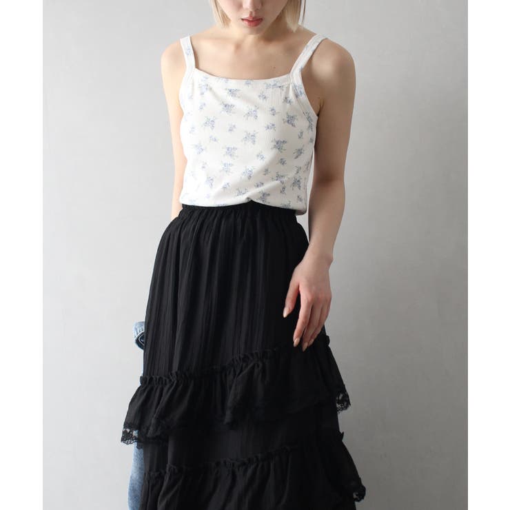 【美品2点】サルート⭐花柄刺繍 キャミソール⭐バラ売り不可 サワアラモード Sawa a la mode ワンピース 薔薇 刺繍