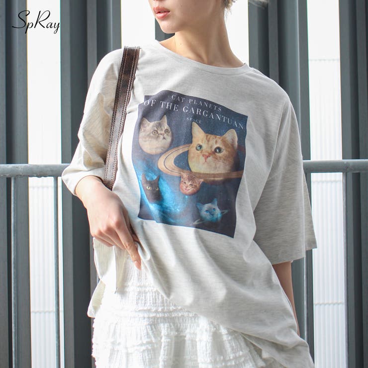 宇宙ねこ BIG Tシャツ[品番：SPRW0010560]｜SpRay（スプレイ