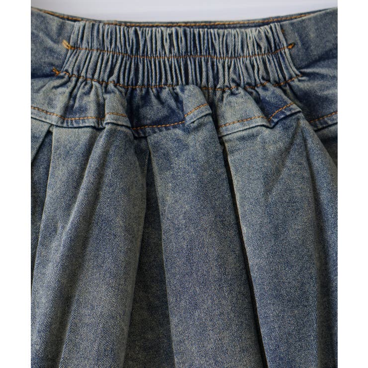 デニムヘムレイヤードミニスカート | SpRay | 詳細画像16 