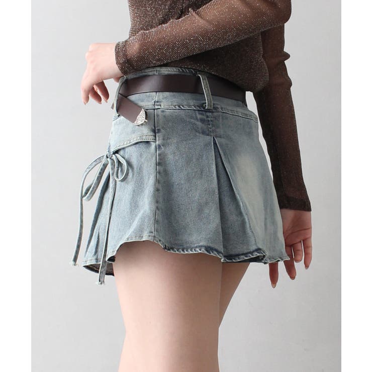 リボンデニムミニスカート | SpRay | 詳細画像22 