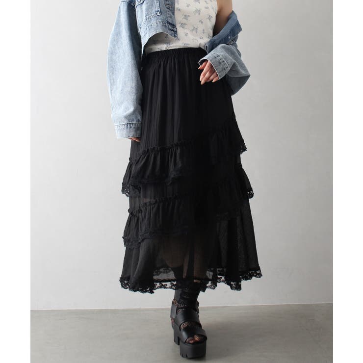 新品] 韓国製 DIAGONAL シワ加工マキシスカート 新品] 韓国製 DIAGONAL