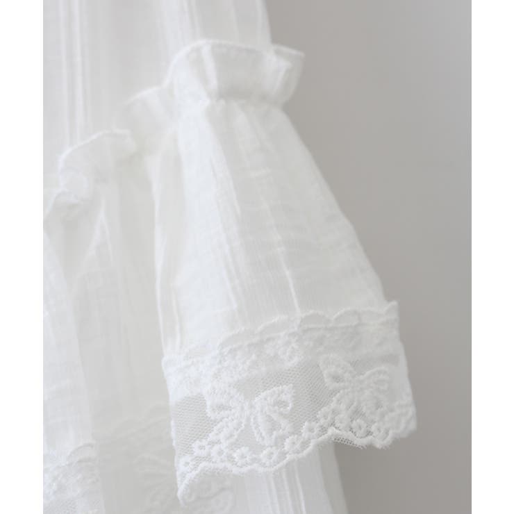 シワ加工フリルロングスカート[品番：SPRW0010568]｜SpRay
