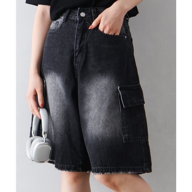 デニムカーゴハーフパンツ | SpRay | 詳細画像16