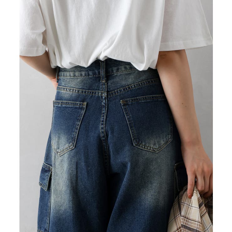 デニムカーゴハーフパンツ | SpRay | 詳細画像7