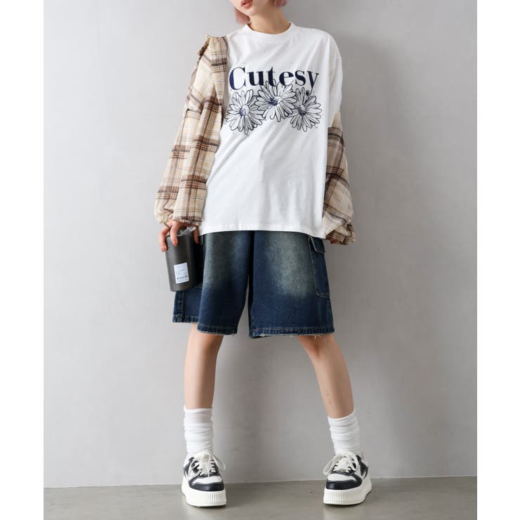 デニムカーゴハーフパンツ | SpRay | 詳細画像8