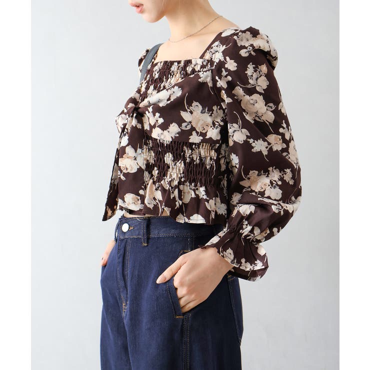 花柄リボンブラウス | SpRay | 詳細画像10 