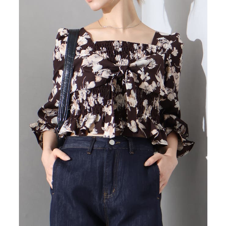 花柄リボンブラウス | SpRay | 詳細画像15 