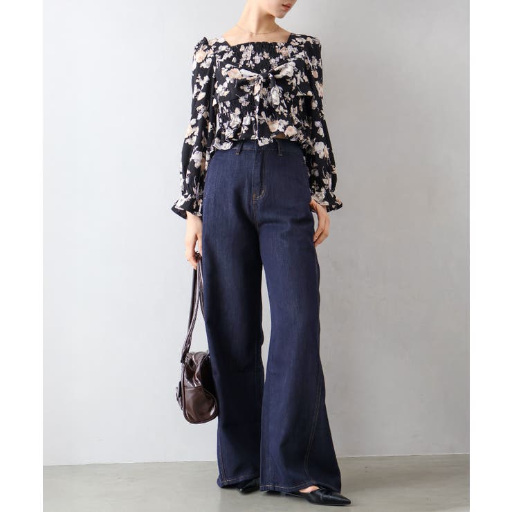 花柄リボンブラウス | SpRay | 詳細画像3 