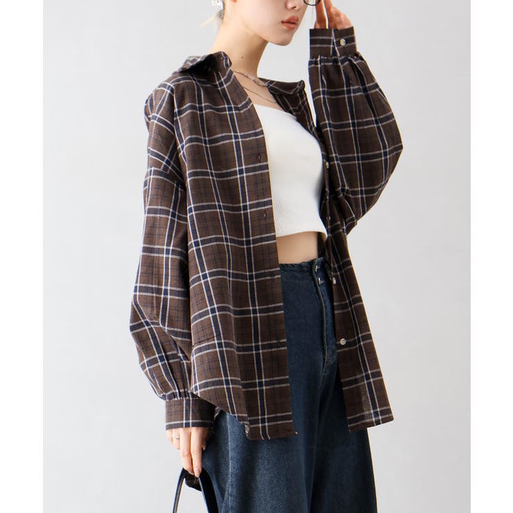 チェックビッグシャツ | SpRay | 詳細画像17 