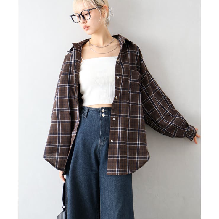 チェックビッグシャツ | SpRay | 詳細画像18 