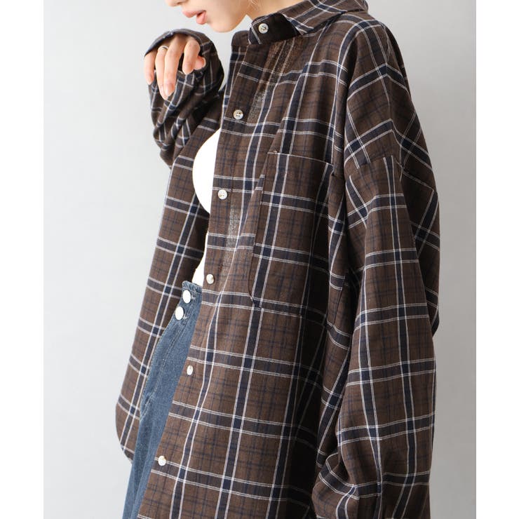 チェックビッグシャツ | SpRay | 詳細画像20 