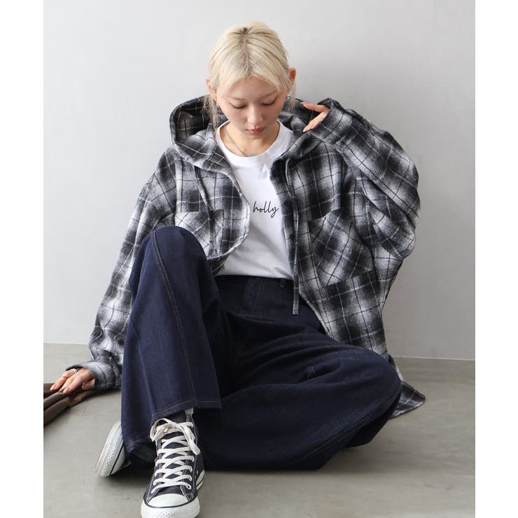 起毛チェックビックシャツ CREARE -LINO- 「ユニセックス商品」起毛 シャギーチェックビッグ