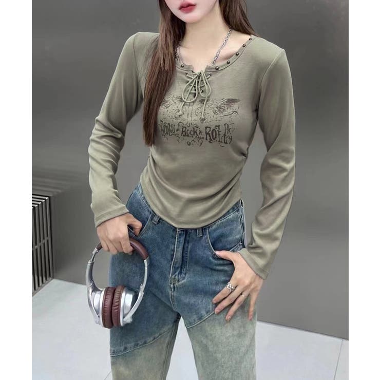 カーキ | イーグルプリントスピンドルロンT | SpRay