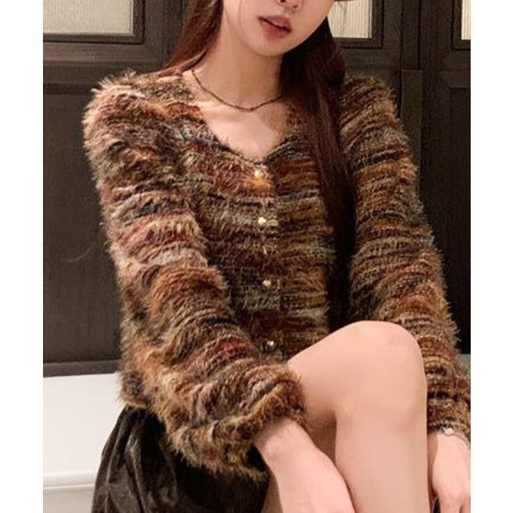 フェザーボーダーカーディガン | SpRay | 詳細画像12 