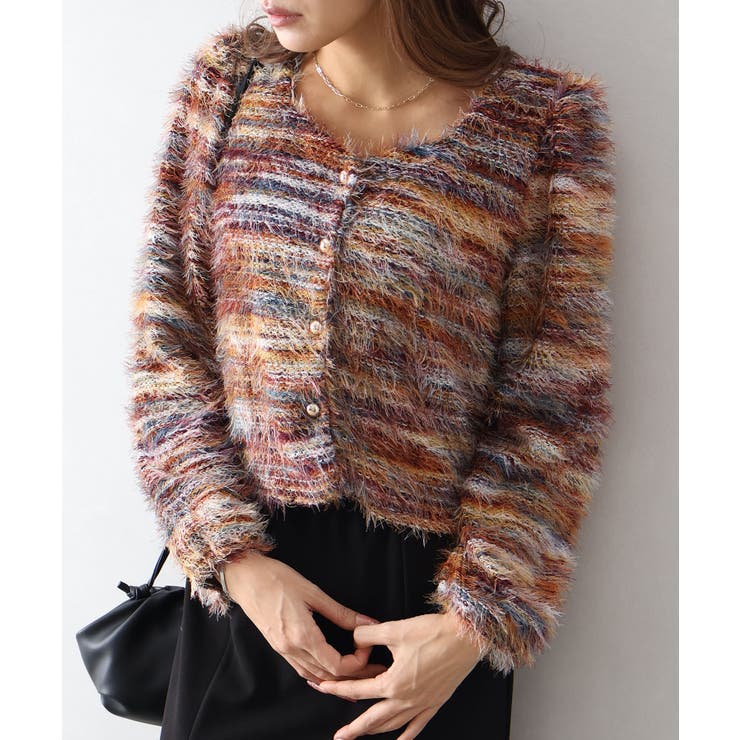 フェザーボーダーカーディガン | SpRay | 詳細画像18 