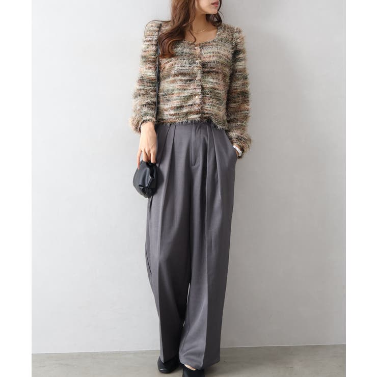 フェザーボーダーカーディガン | SpRay | 詳細画像19 