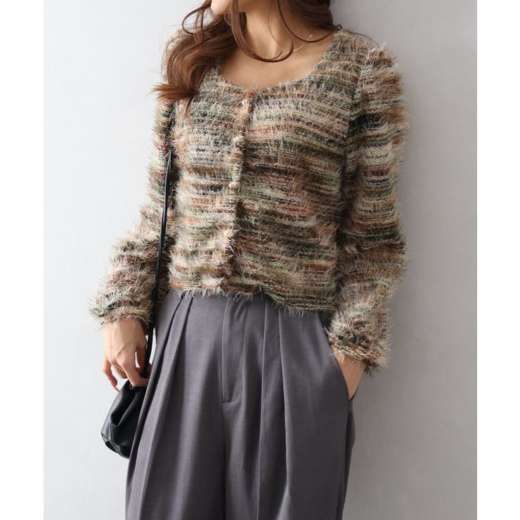 フェザーボーダーカーディガン | SpRay | 詳細画像20 