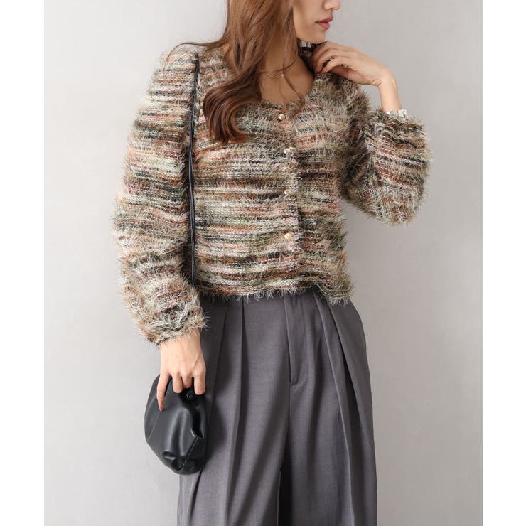 フェザーボーダーカーディガン | SpRay | 詳細画像22 