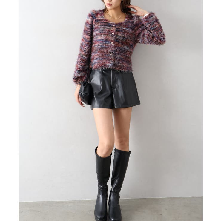 フェザーボーダーカーディガン | SpRay | 詳細画像33 