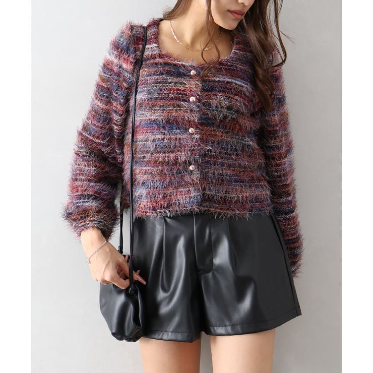 フェザーボーダーカーディガン | SpRay | 詳細画像34 