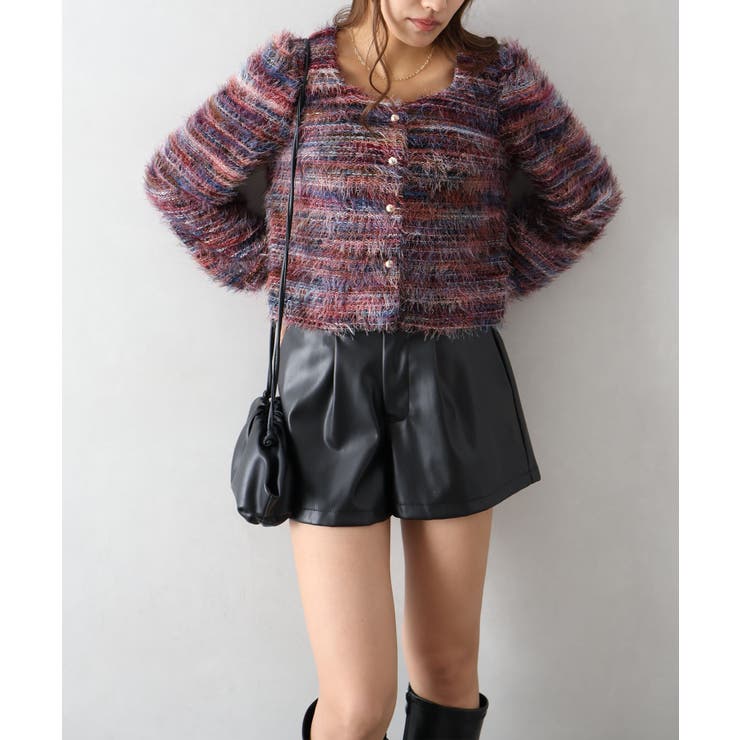 フェザーボーダーカーディガン | SpRay | 詳細画像35 