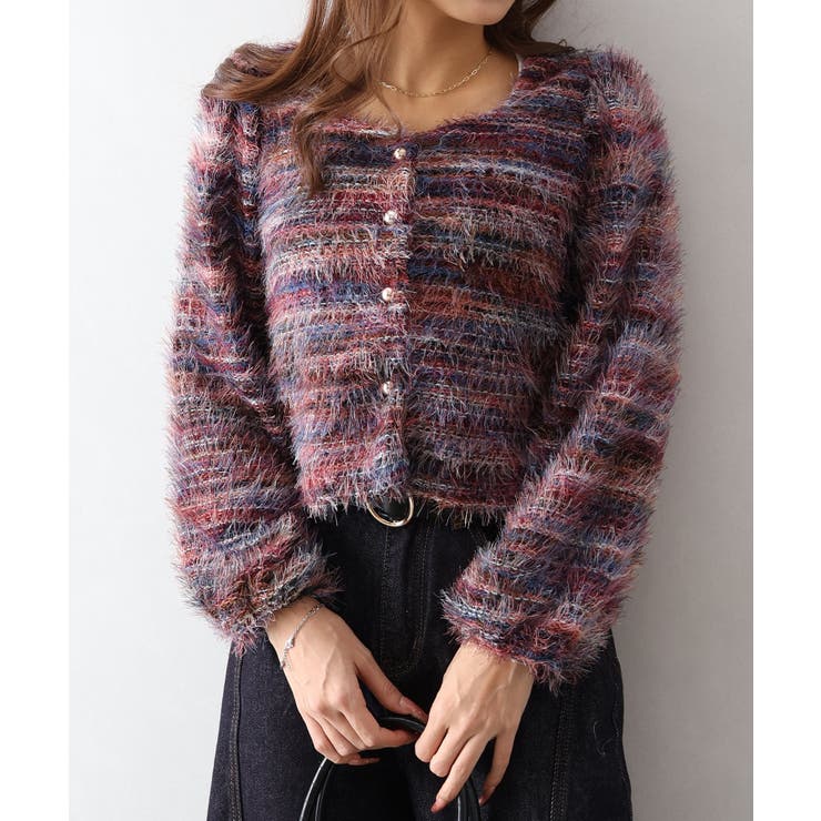 フェザーボーダーカーディガン | SpRay | 詳細画像36 