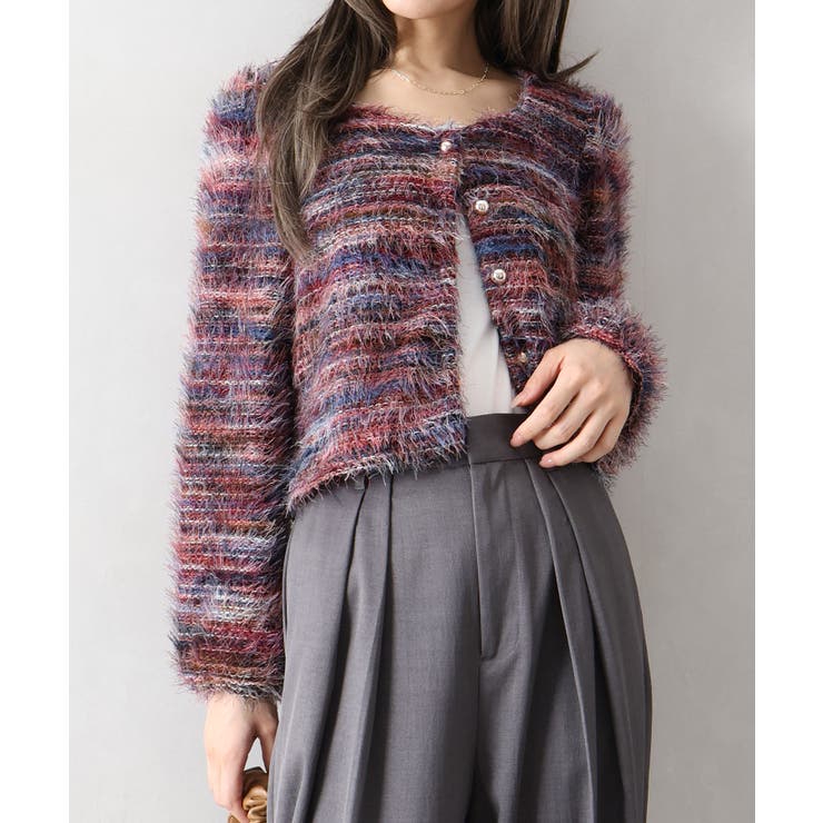 フェザーボーダーカーディガン | SpRay | 詳細画像38 