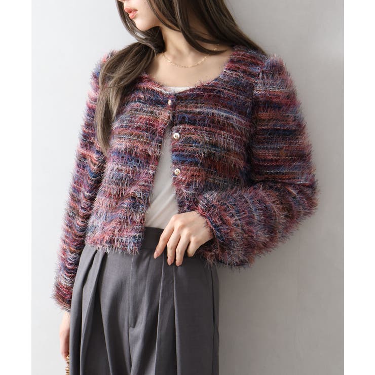 フェザーボーダーカーディガン | SpRay | 詳細画像39 