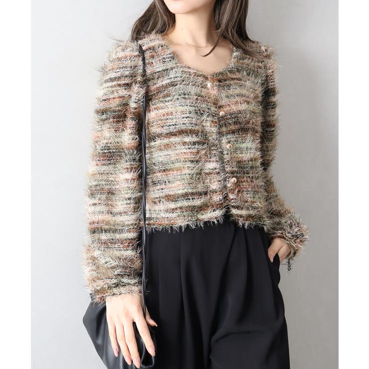 フェザーボーダーカーディガン | SpRay | 詳細画像44 