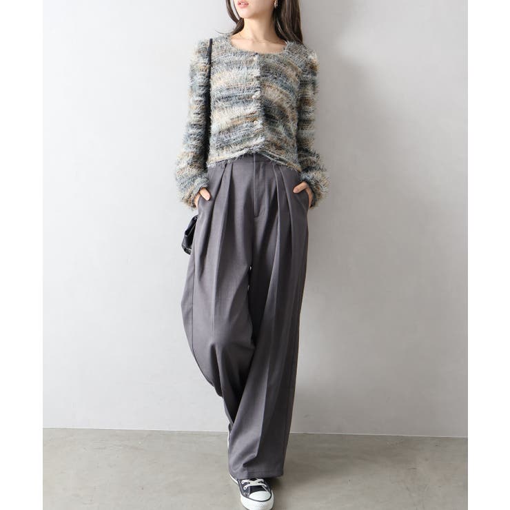 フェザーボーダーカーディガン | SpRay | 詳細画像49 