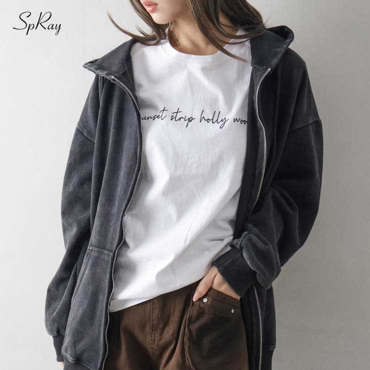 ピグメントジップパーカー | SpRay | 詳細画像1 