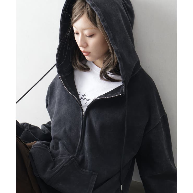 ピグメントジップパーカー | SpRay | 詳細画像15 